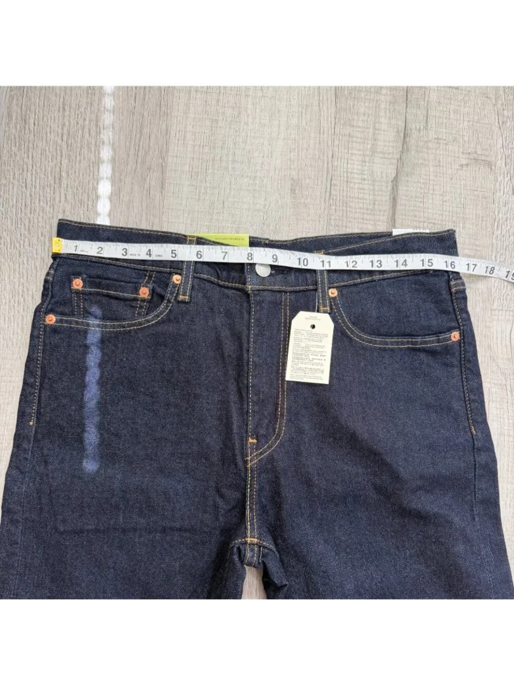 Levis Premium Mens 33x32 Jeans 511 Skinny Dark Wash NEW - Picture 6 of 9